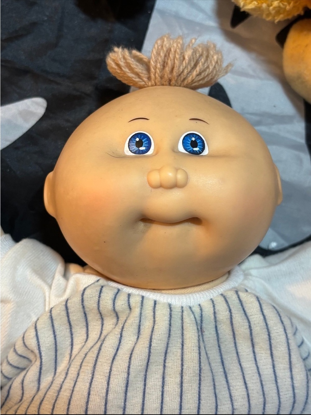 Vintage Cabbage Patch boy with Yarn Hair - Soft Vinyl Face